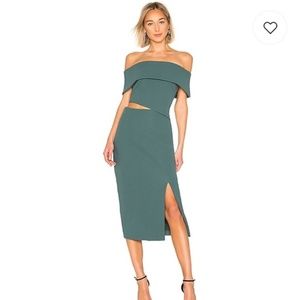 Elliatt Serpentine Dress in Peacock